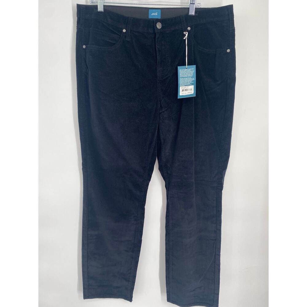 JAG‎ Pants Women’s 20W Navy Corduroy Mid Rise Straight Classic Fall Career